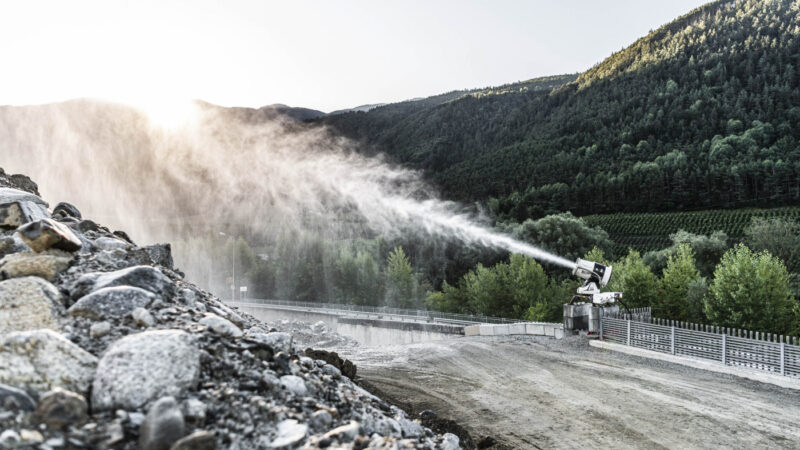 water mist dust control emicontrols